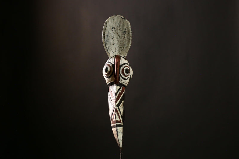 Authentic African Bobo Bird Mask - Vintage Tribal Wall Art Sculpture Home Decor from Burkina Faso - Unique Collectible Art Object-G4180