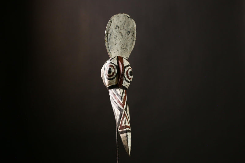 Authentic African Bobo Bird Mask - Vintage Tribal Wall Art Sculpture Home Decor from Burkina Faso - Unique Collectible Art Object-G4180