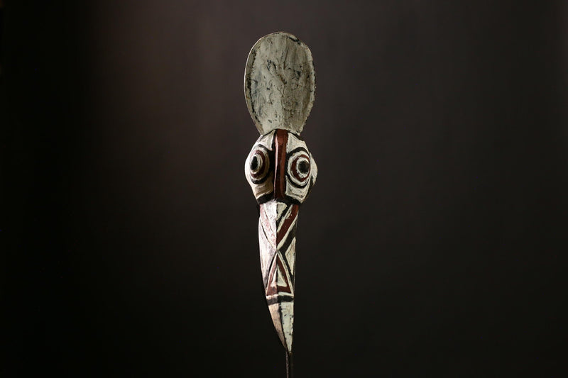 Authentic African Bobo Bird Mask - Vintage Tribal Wall Art Sculpture Home Decor from Burkina Faso - Unique Collectible Art Object-G4180