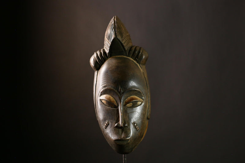 African Guro mask Vintage Home Decor Wall Hanging Unique Tribal Art Piece-5656