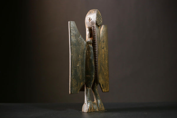 Antique Wooden Senufo Bird Statue Exquisite Tribal Artwork for Unique Home Decor and Traditional Cultural Sculpture Display Piece-G4388