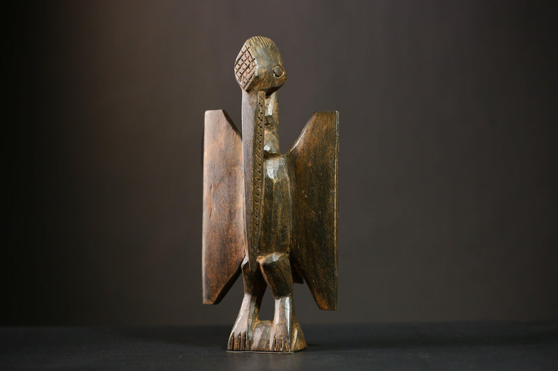 Antique Wooden Senufo Bird Statue Exquisite Tribal Artwork for Unique Home Decor and Traditional Cultural Sculpture Display Piece-G4387