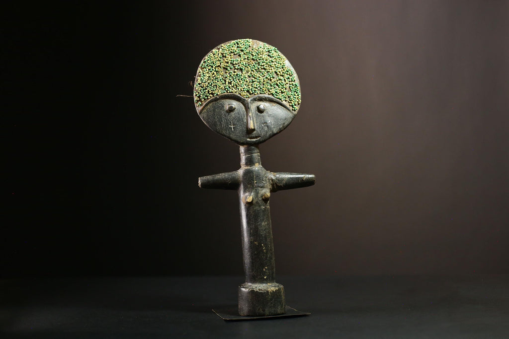 African Ashanti Akuaba Doll | Hand Carved Wood Art | Unique Fertility Gift | Ethnic Home Decor | Authentic Tribal Collectible-G1254