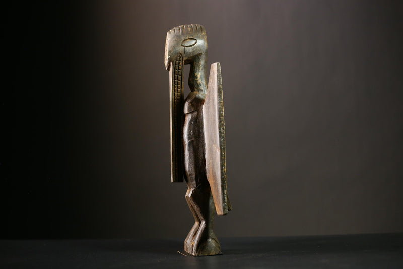 African Senufo Hand Carved Sculpture | Unique Art Piece | West Africa Decor | Cultural Home Accent | Artisan Crafted Figure-G4402