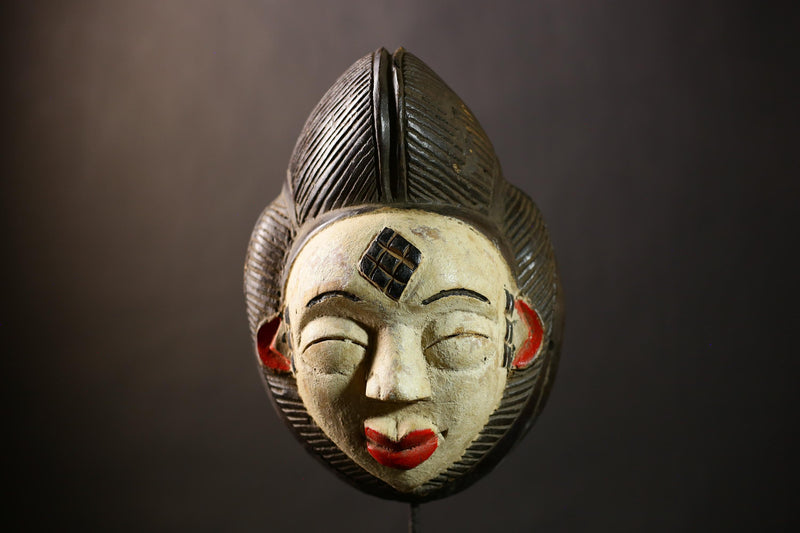 Stunning African Mask Wall Art Decor Unique Gabon Sculpture Ethnic Home Accent | Handmade Wall Decor | Artisan Home Accent-G4396