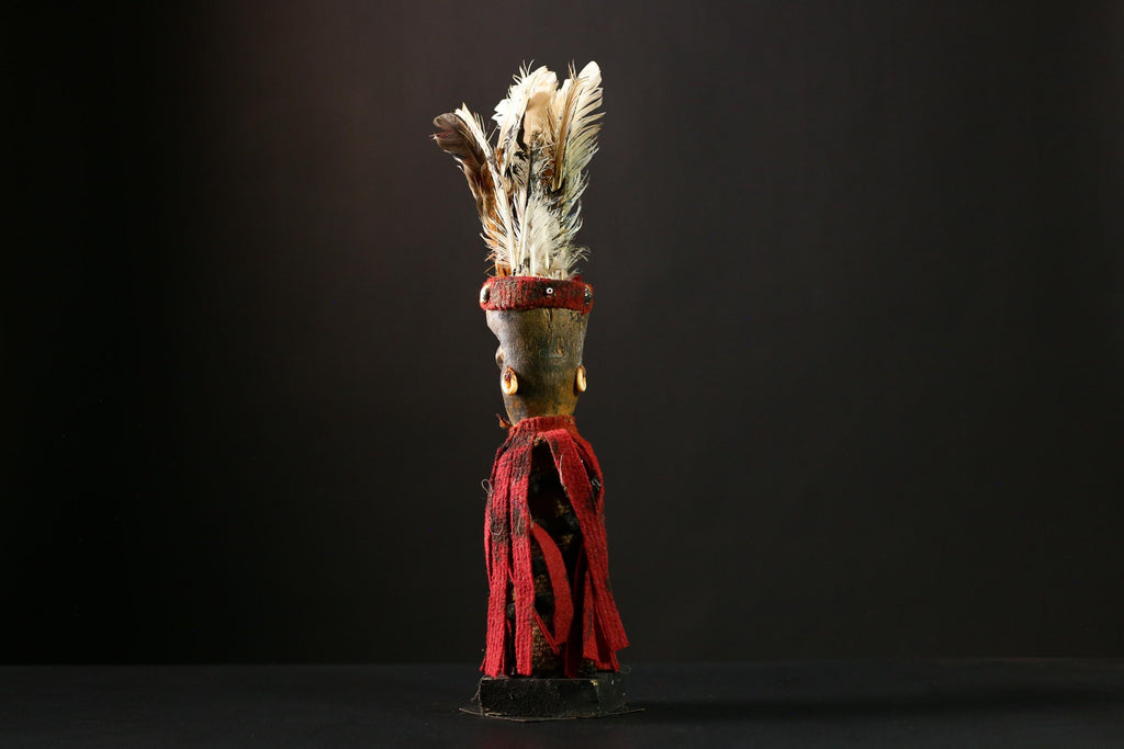 Africanisi Nkondi Statue - Voodoo Figure from Congo - Magic Ritual Artwork - Unique Tribal Art, Spiritual Decor for Collectors-G4193