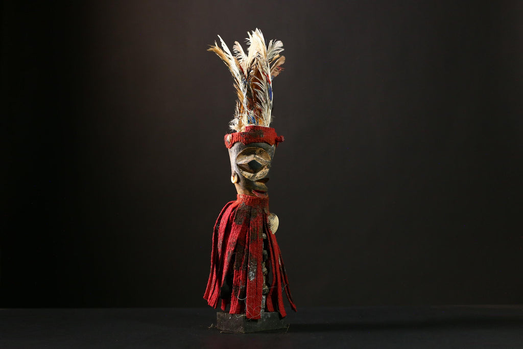 Africanisi Nkondi Statue - Voodoo Figure from Congo - Magic Ritual Artwork - Unique Tribal Art, Spiritual Decor for Collectors-G4193