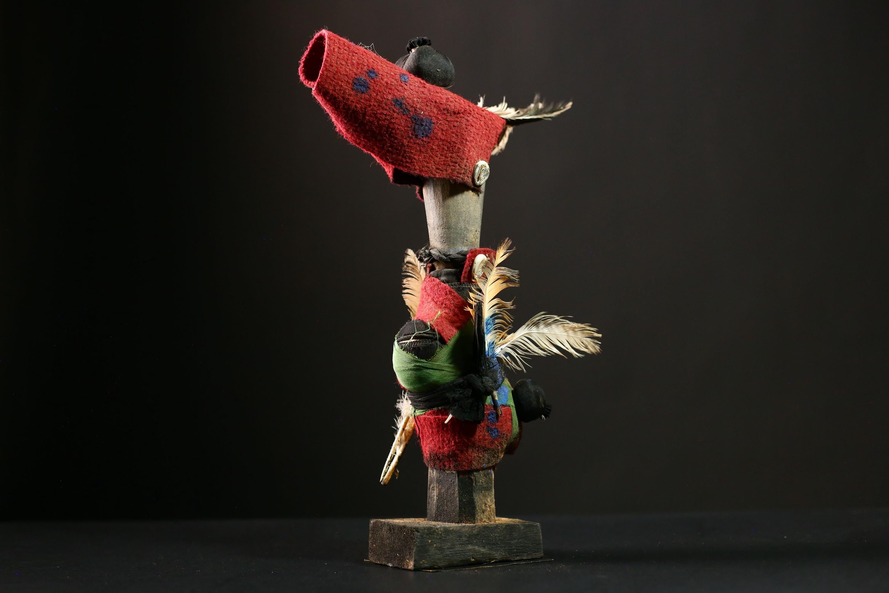 African Voodoo Nkisi Nkondi Statue Tribal Fetish Congo Magic Ritual Figure-G4190