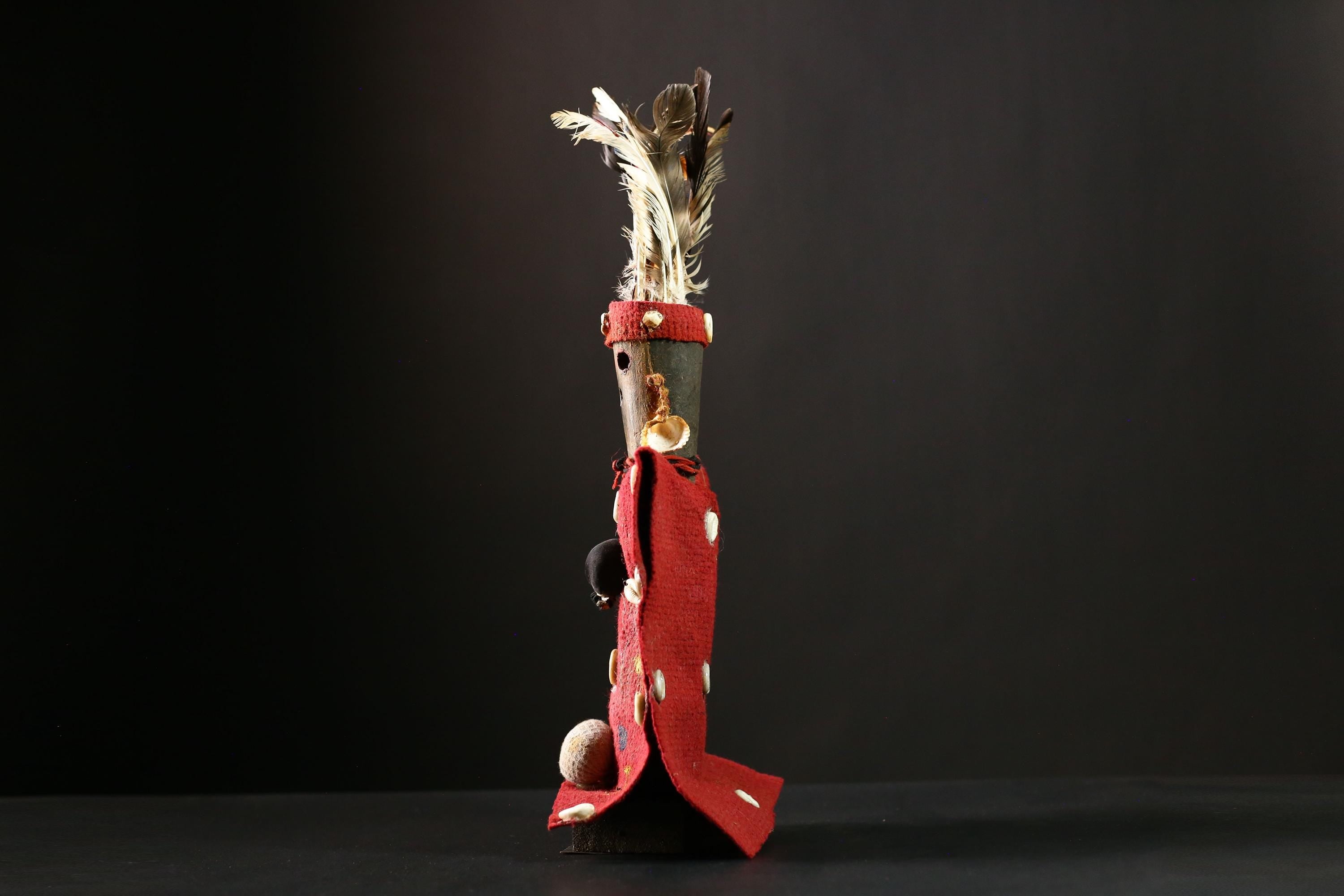 African Voodoo Nkisi Nkondi Statue Vintage Collectible Doll Piece Statue -G4186