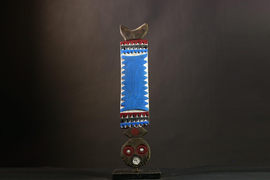 African Bwa Owl Mask | Carved Wood Tribal Art from Burkina Faso | Unique Home Decor | Artisan Mask for Collectors | Cultural Gift-G1273