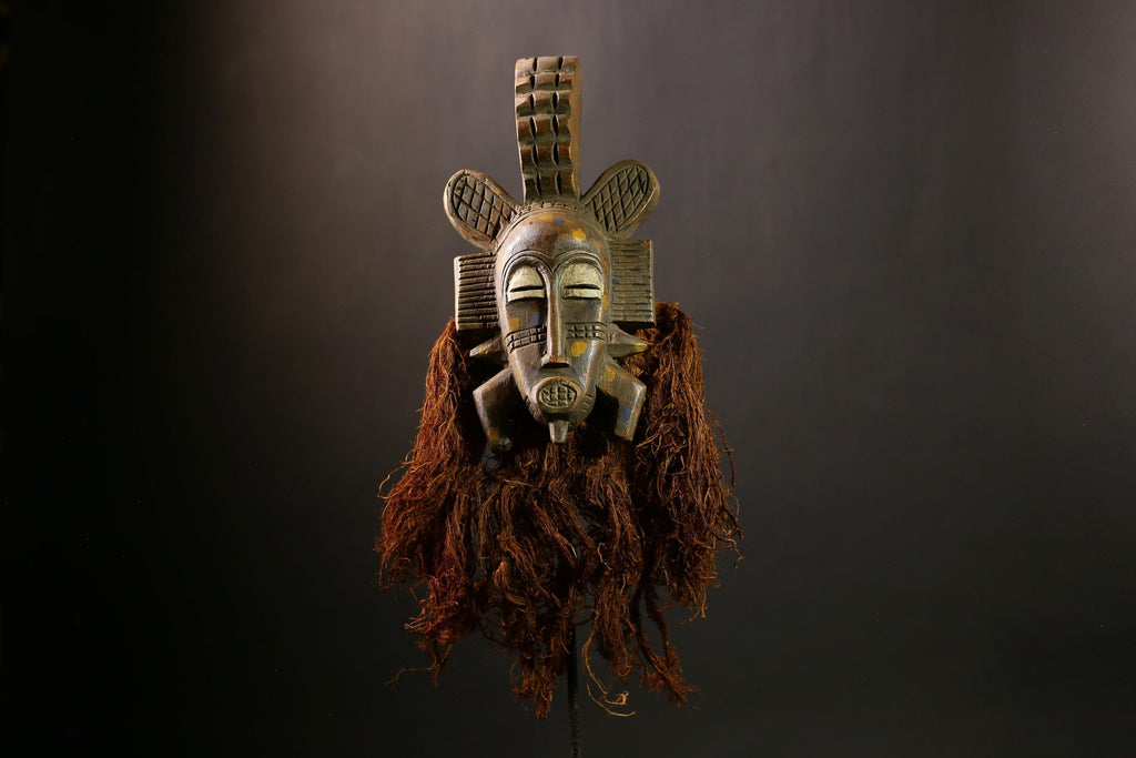 African Senufo Mask | Unique Handcrafted Tribal Wall Art | Home Decor Gift | Artisan Wall Accent | Cultural Decor Piece-G4424