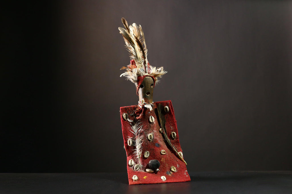 African Nkisi Nkondi Statue African Tribal Fetish Figure Kongo Collectible-G4215
