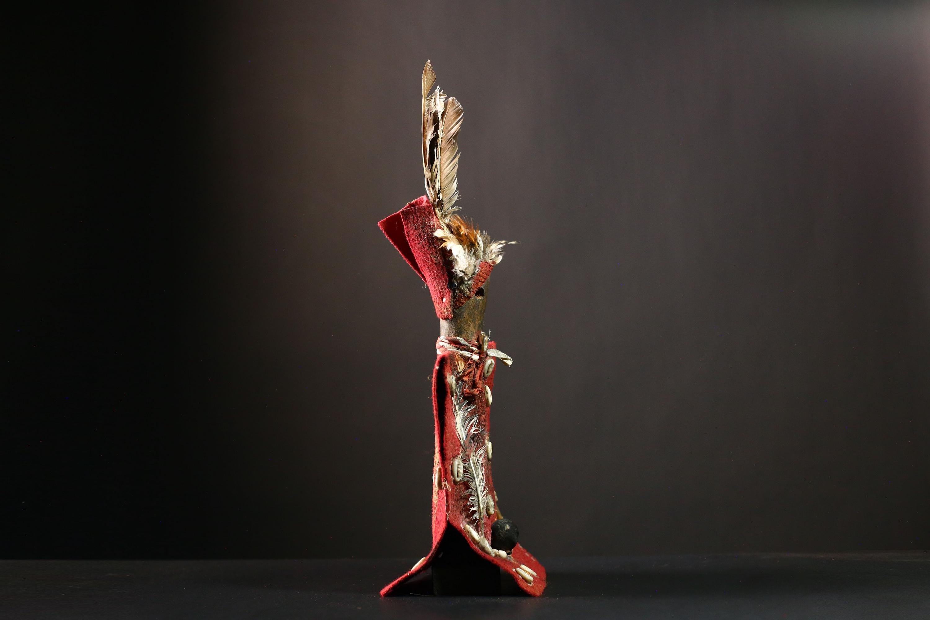 African Nkisi Nkondi Statue African Tribal Fetish Figure Kongo Collectible-G4215