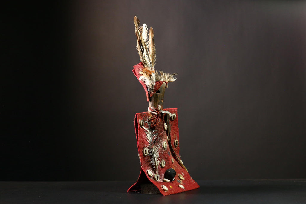 African Nkisi Nkondi Statue African Tribal Fetish Figure Kongo Collectible-G4215