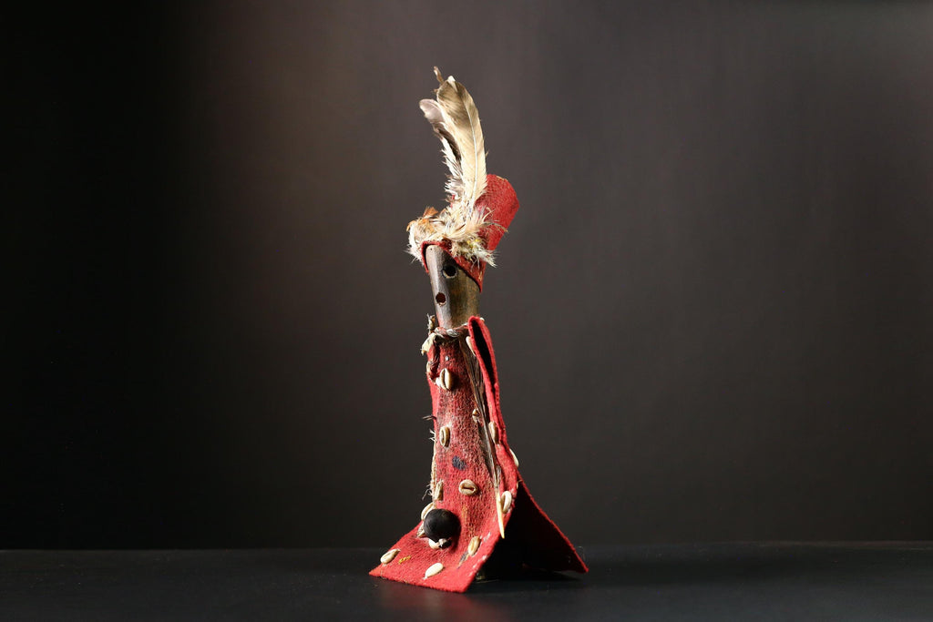 African Nkisi Nkondi Statue African Tribal Fetish Figure Kongo Collectible-G4215