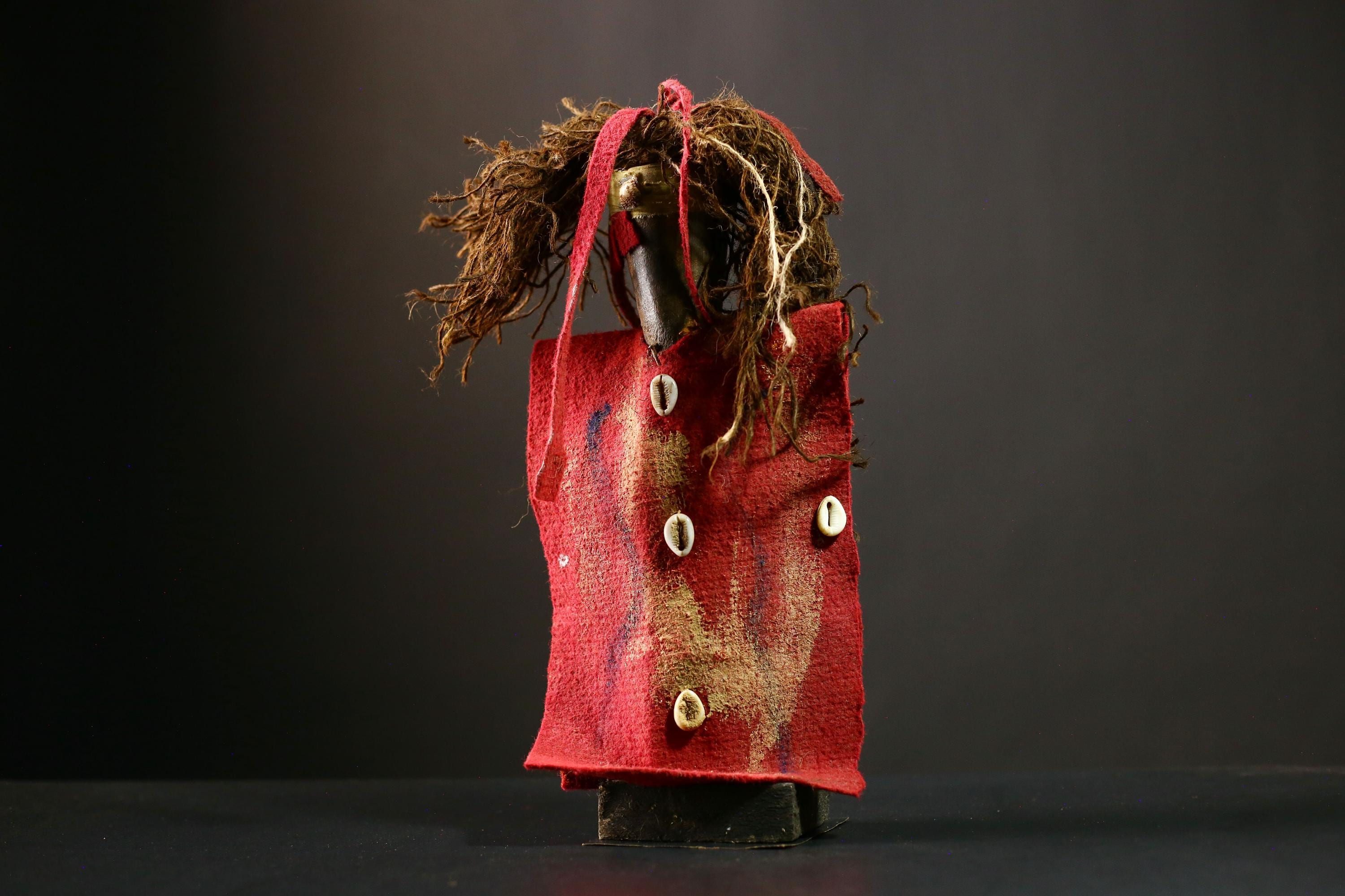 African Nkondi Statue Voodoo Tribal Collectible Shaman Art Sculpture Decor-G4214