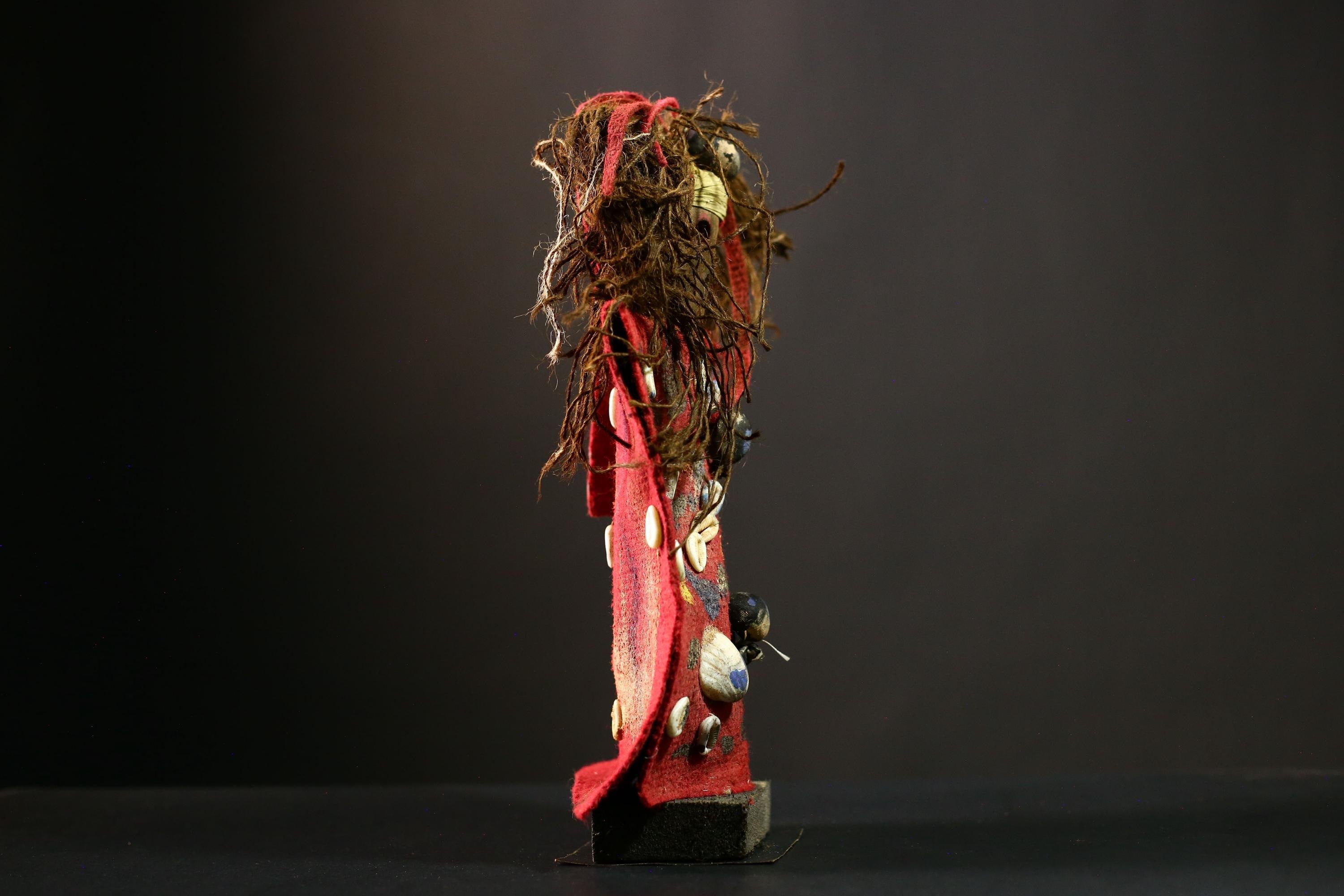 African Nkondi Statue Voodoo Tribal Collectible Shaman Art Sculpture Decor-G4214