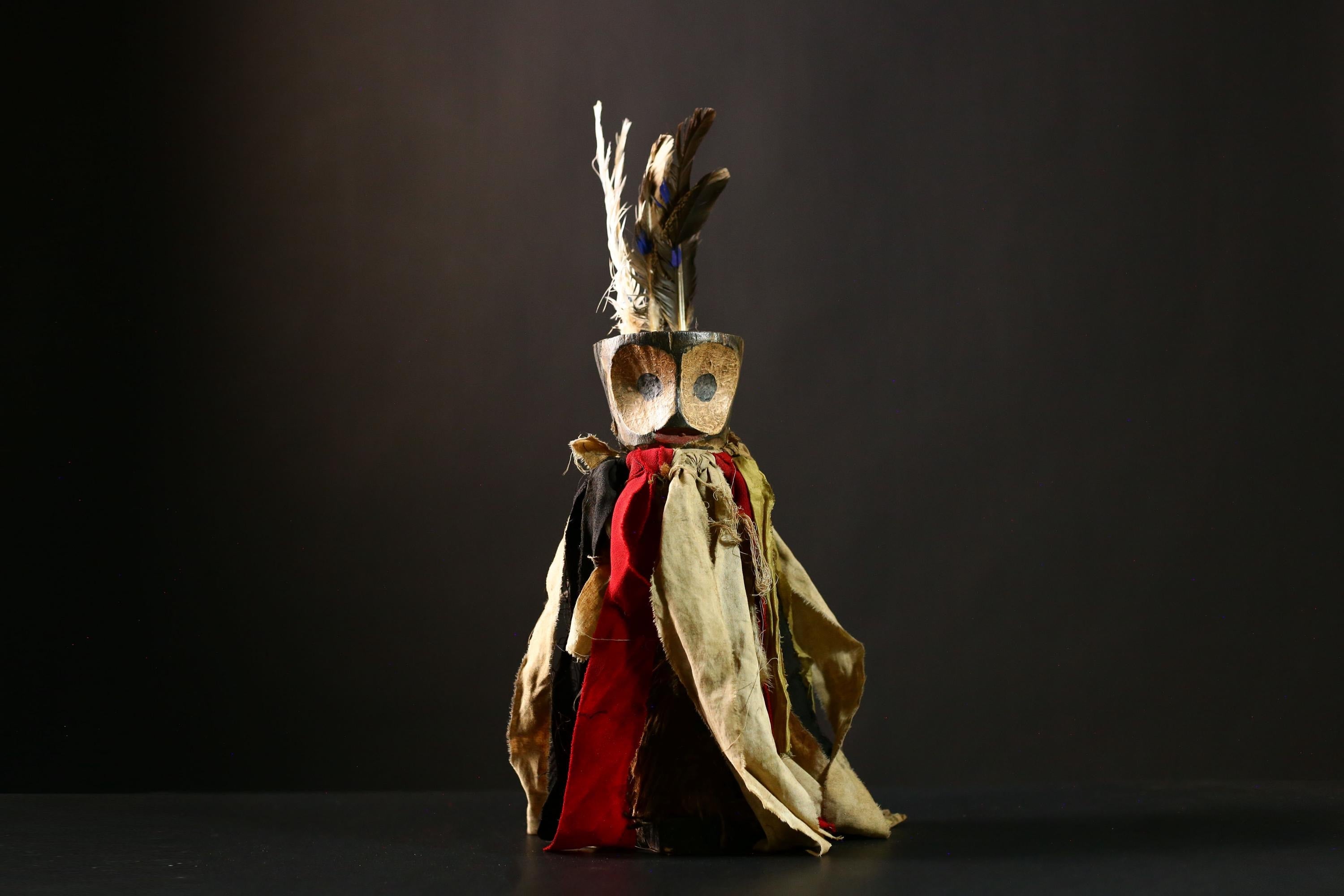 African Nkondi Voodoo Statue Vintage Tribal Collectible Sculpture Home Decor-G4208
