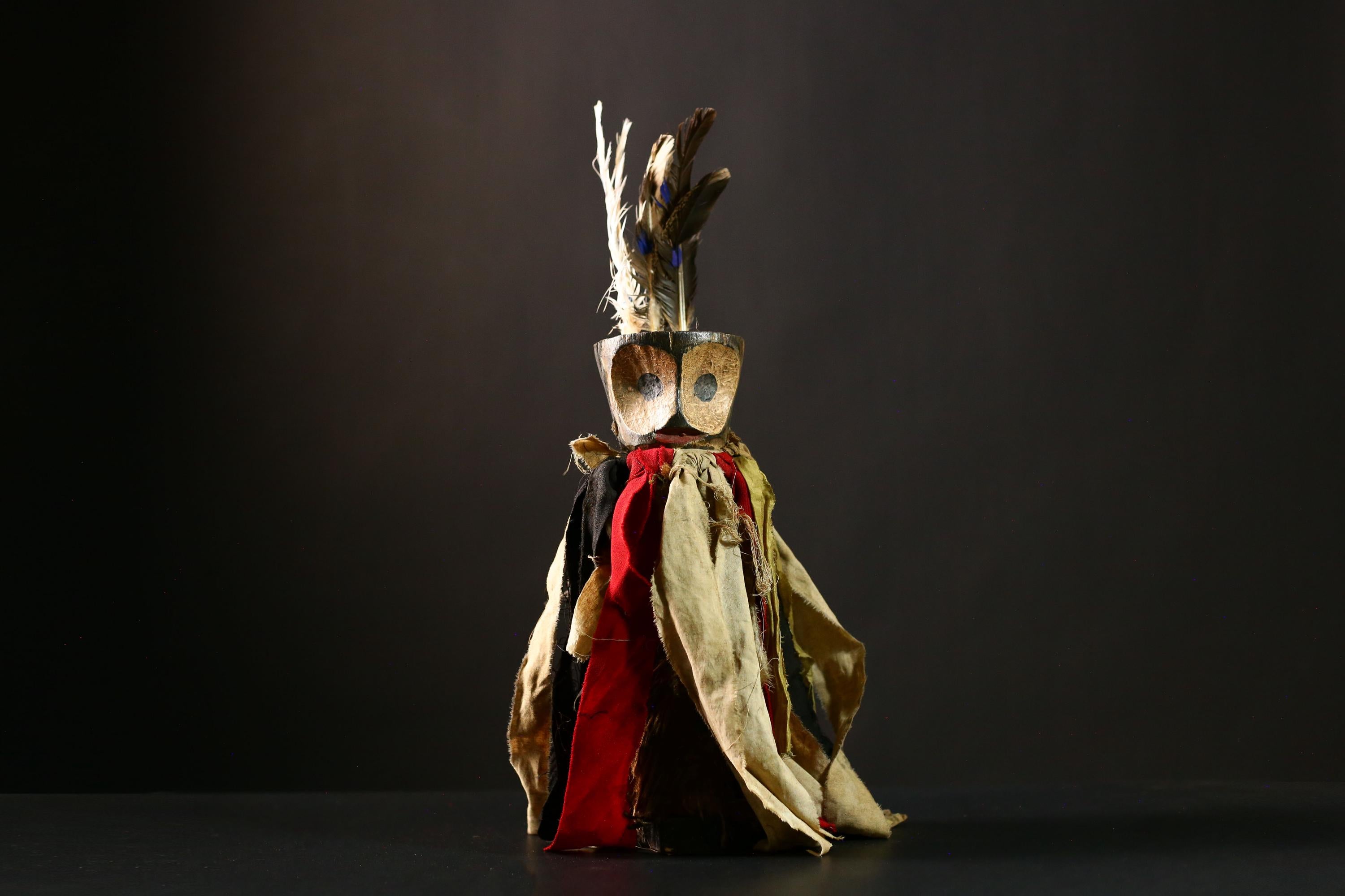 African Nkondi Voodoo Statue Vintage Tribal Collectible Sculpture Home Decor-G4208