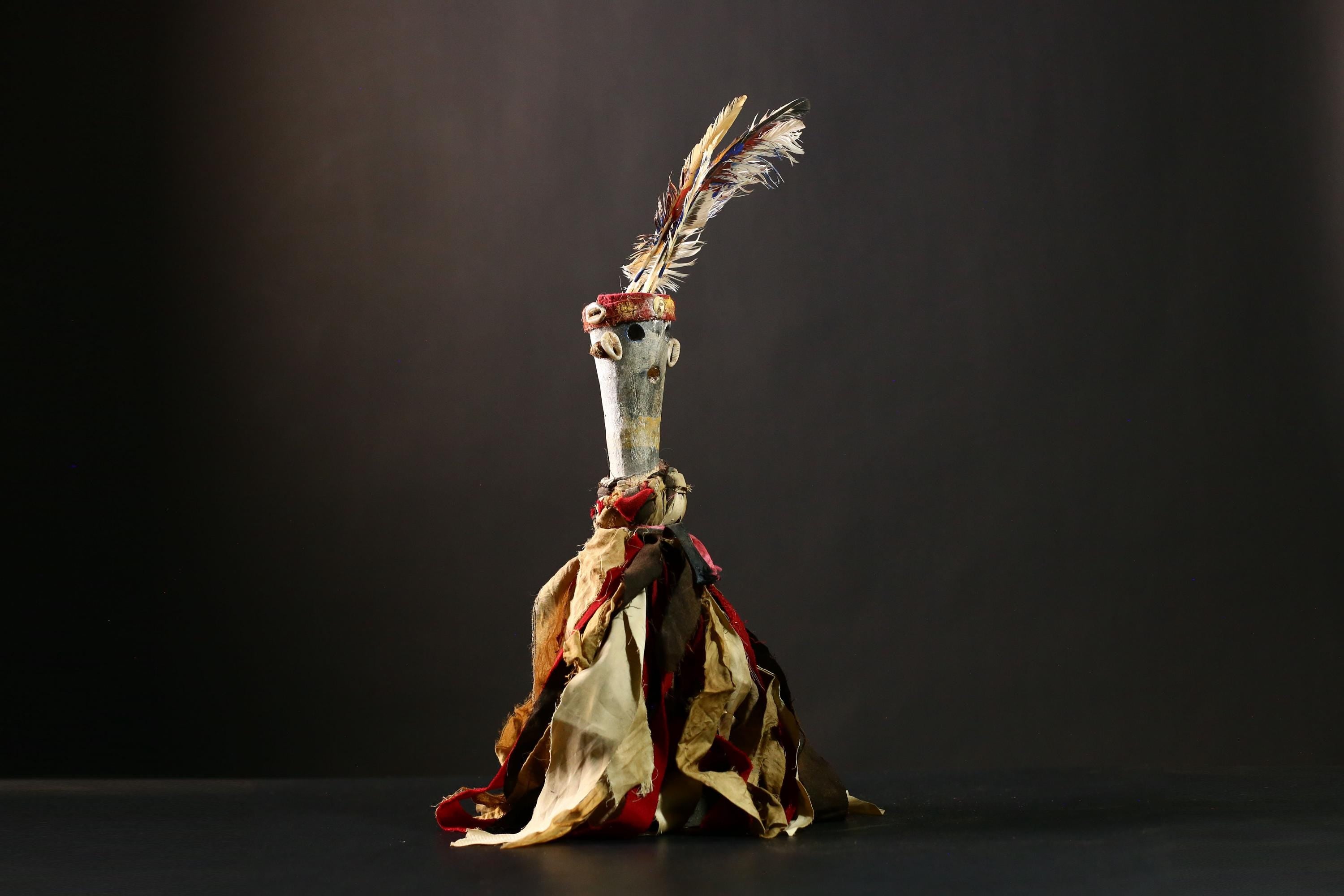 African Nkondi Statue Vintage Collectible Tribal Voodoo Doll Art Decor-G4202