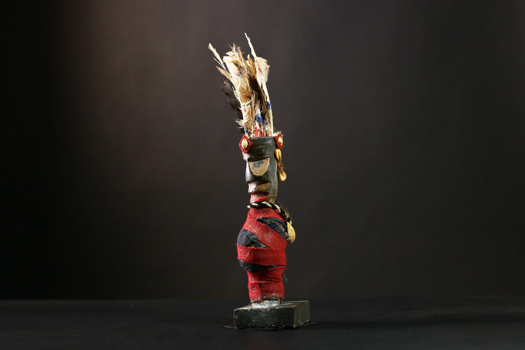 African Vintage Nkisi Nkondi Statue - African Collectible Voodoo Doll Art-G4201