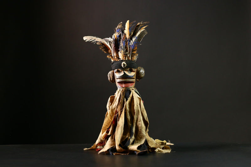Africa Nkondi Nkisi Statue | Unique Tribal Sculpture | Vintage Voodoo Doll Art | Collectible Home Decor | African Cultural Piece-G4227