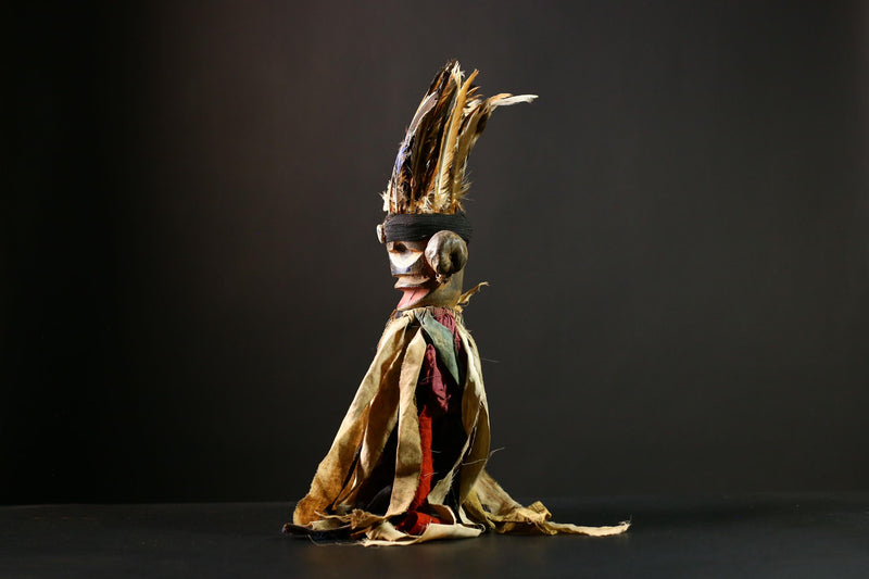 Africa Nkondi Nkisi Statue | Unique Tribal Sculpture | Vintage Voodoo Doll Art | Collectible Home Decor | African Cultural Piece-G4227