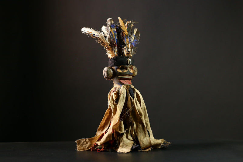 Africa Nkondi Nkisi Statue | Unique Tribal Sculpture | Vintage Voodoo Doll Art | Collectible Home Decor | African Cultural Piece-G4227