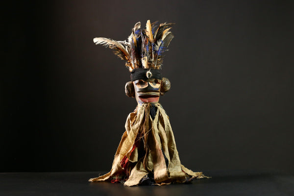 Africa Nkondi Nkisi Statue | Unique Tribal Sculpture | Vintage Voodoo Doll Art | Collectible Home Decor | African Cultural Piece-G4227