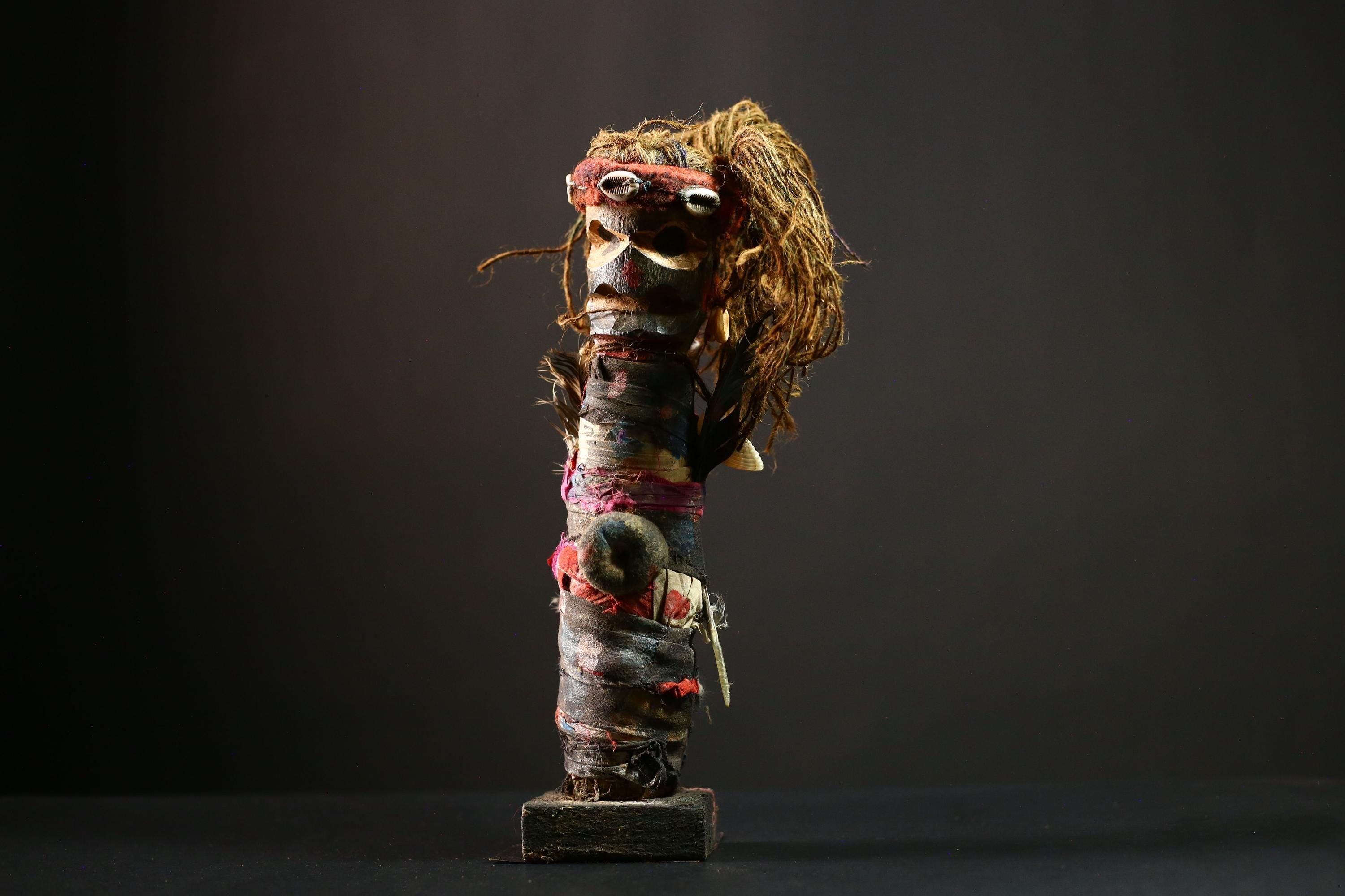 Africa Nkisi Nkondi Statue Kongo Figure Tribal Art Collectible Home Decor-G4219