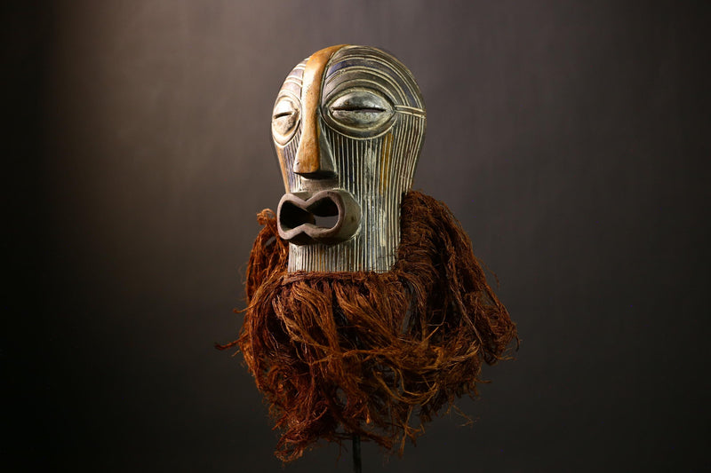 Handcrafted African Songye Mask | Unique Wooden Art | Decorative Wall Decor | Collectible Tribal Piece for Home-G4450