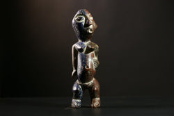 African FANG Figure, Hand-Carved Tribal Wooden Ancestor Statue Art-6531