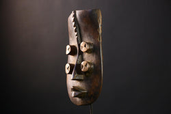 African Grebo Mask, Beautiful Hand-Carved Cultural Wall Decor Collectors-G4231