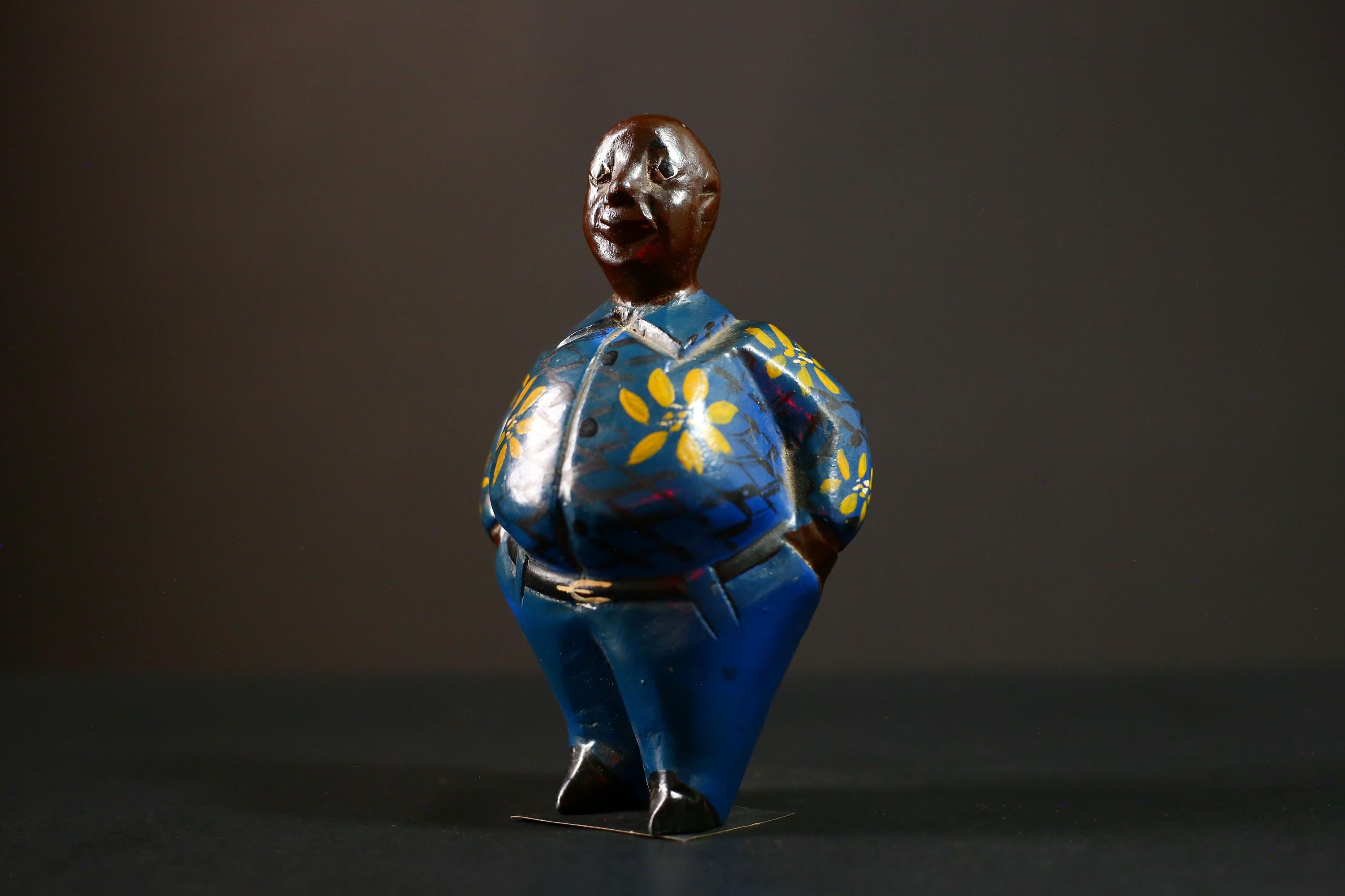 African Ken Hand-Painted Hardwood Sculpture African Art Home Decor-G4266