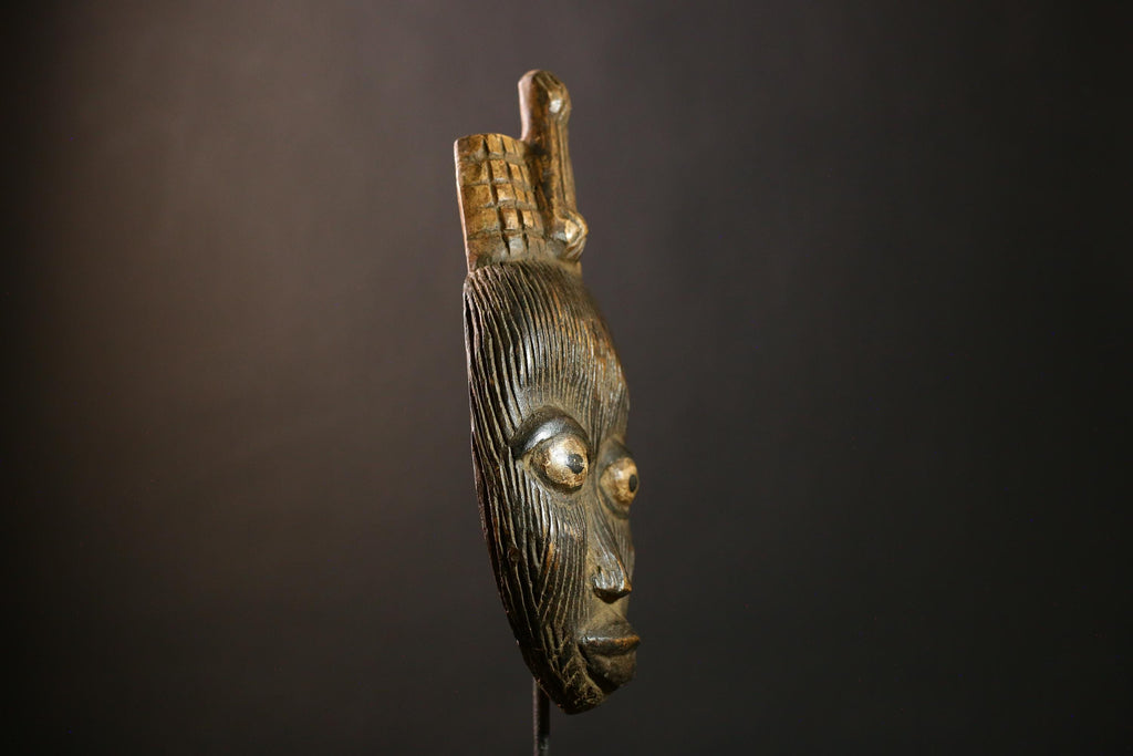 African Mask Handcrafted Wooden Unique Wall Hanging Decor Mask -G4287