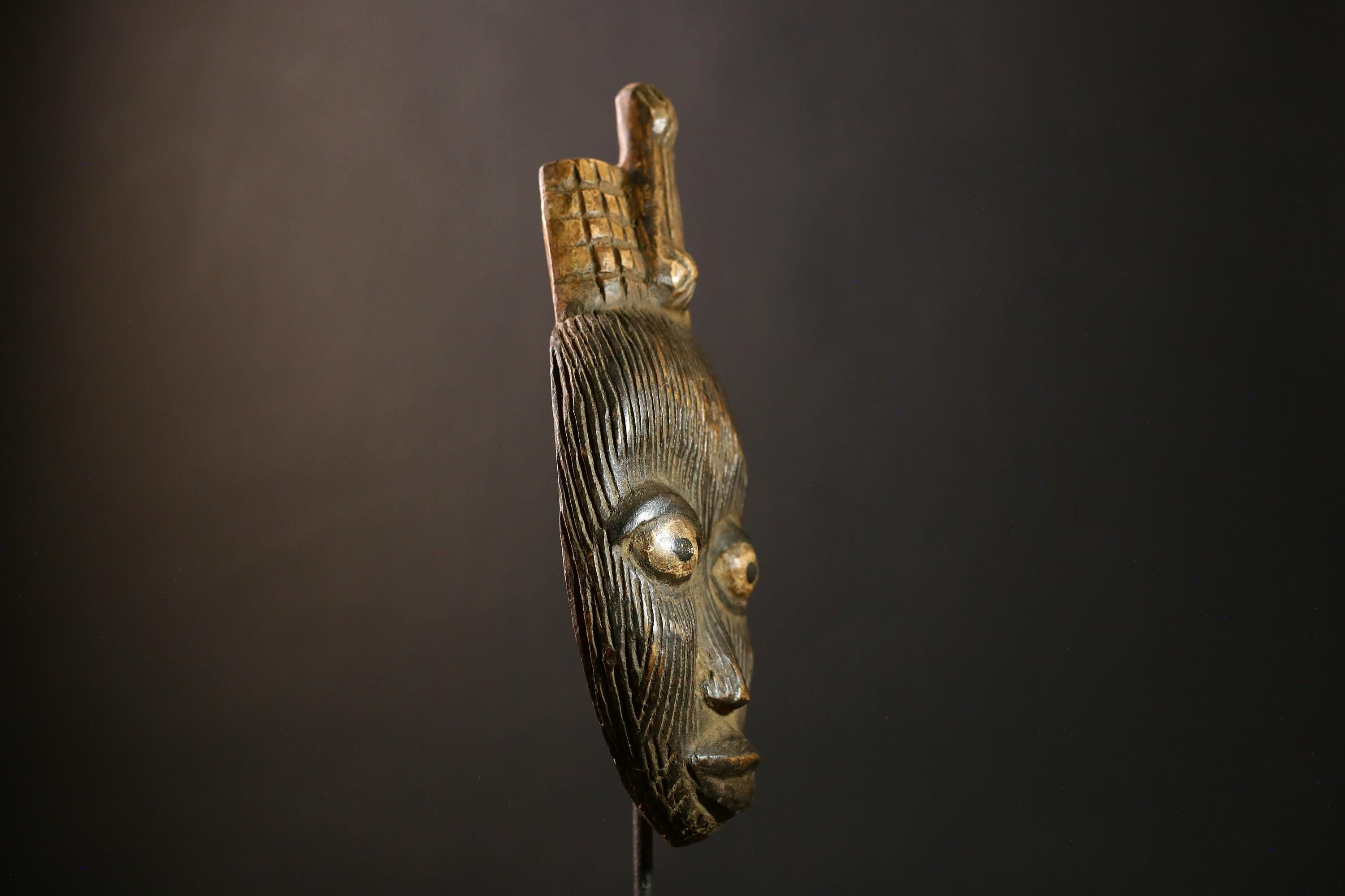 African Mask Handcrafted Wooden Unique Wall Hanging Decor Mask -G4287