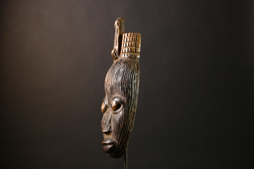 African Mask Handcrafted Wooden Unique Wall Hanging Decor Mask -G4287