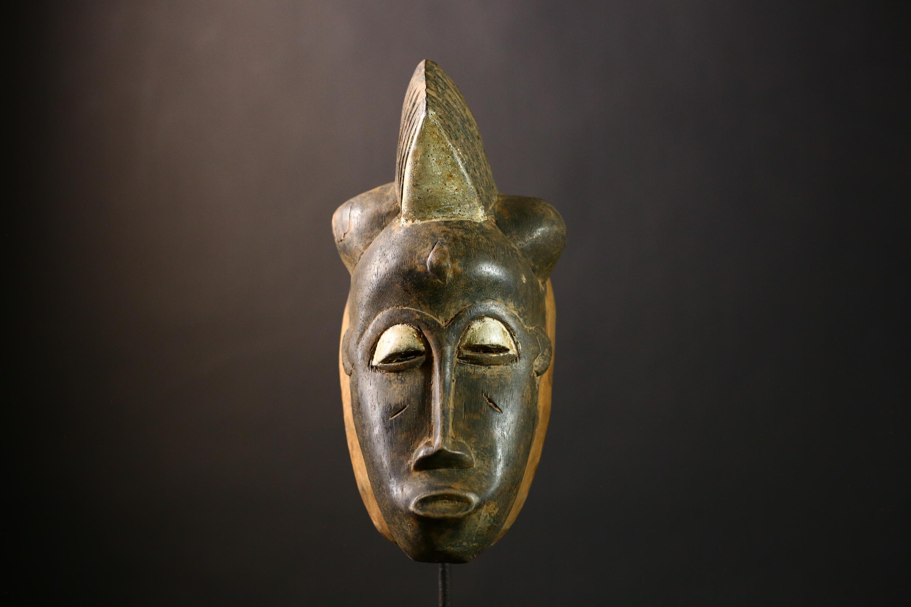 African Baule Mask Traditional Vintage Tribal Art Home Decor Collectible-G1904