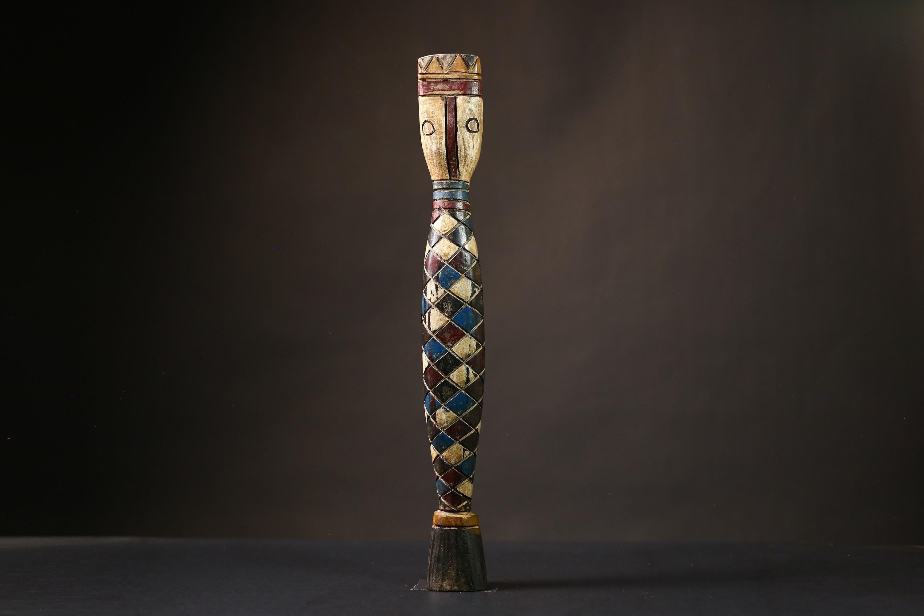 African Tribal Bobo | Vintage Wall Art | Decorative Mask Piece | Ceremonial Serpent | Ethnic Home Decor | Unique Cultural Art-G1666