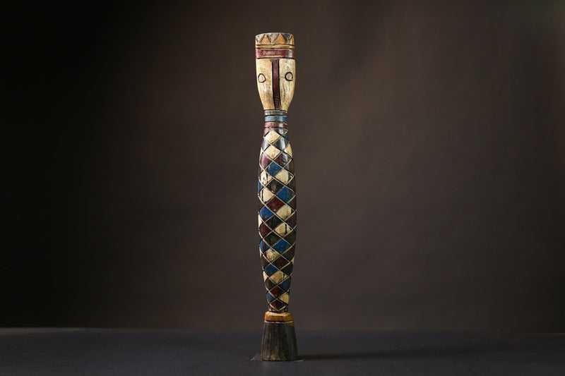 African Tribal Bobo | Vintage Wall Art | Decorative Mask Piece | Ceremonial Serpent | Ethnic Home Decor | Unique Cultural Art-G1666