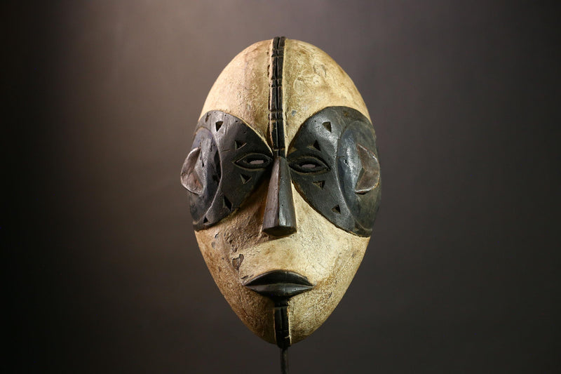 Authentic African Igbo Mask Tribal Wood Art Decor Perfect for Collectors Unique Handmade Wall Mask Accent-9474