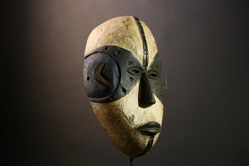 Authentic African Igbo Mask Tribal Wood Art Decor Perfect for Collectors Unique Handmade Wall Mask Accent-9474