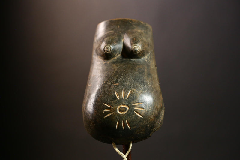 Unique Hand Carved Makonde Mask African Wooden Wall Art Decor for Home or Office-9451