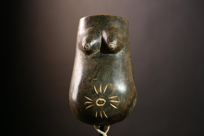 Unique Hand Carved Makonde Mask African Wooden Wall Art Decor for Home or Office-9451
