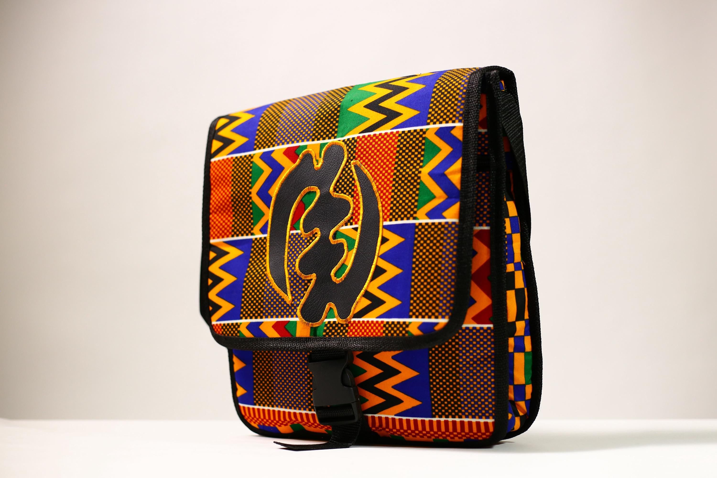 African Print Backpack | Lightweight School Bag | College Travel Daypack | Stylish Teen Bookbag-G4489
