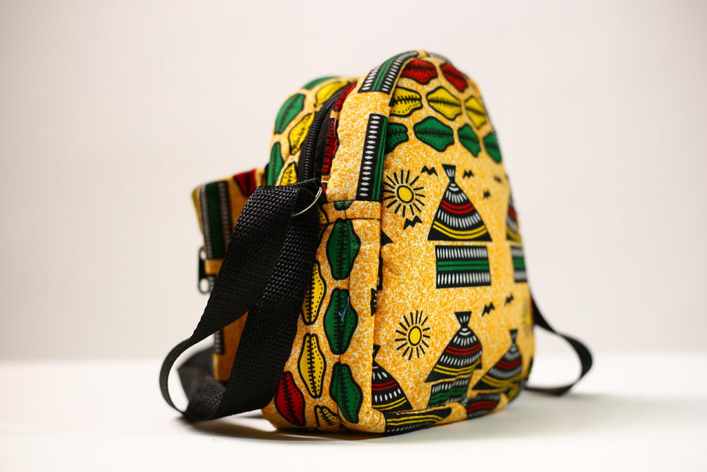 Stylish African Backpack | School Backpack | College Daypack | Travel Backpack | Lightweight Bookbag -G4488