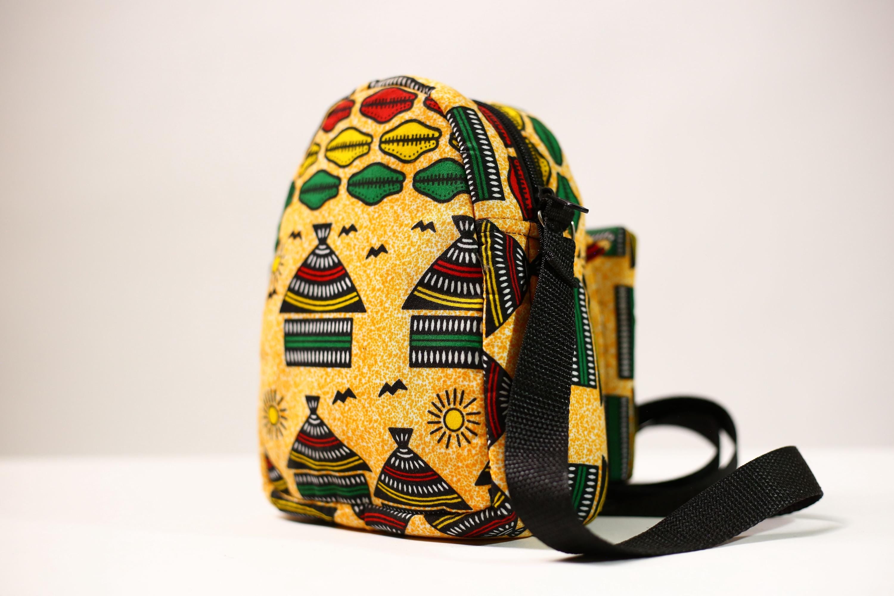 Stylish African Backpack | School Backpack | College Daypack | Travel Backpack | Lightweight Bookbag -G4488