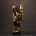 African Senufo Bird Statue Wooden Sculpture Tribal Art Home Decor Figurine | Unique Handcrafted Accent | Ethnic Artisan | Decorative -G4479