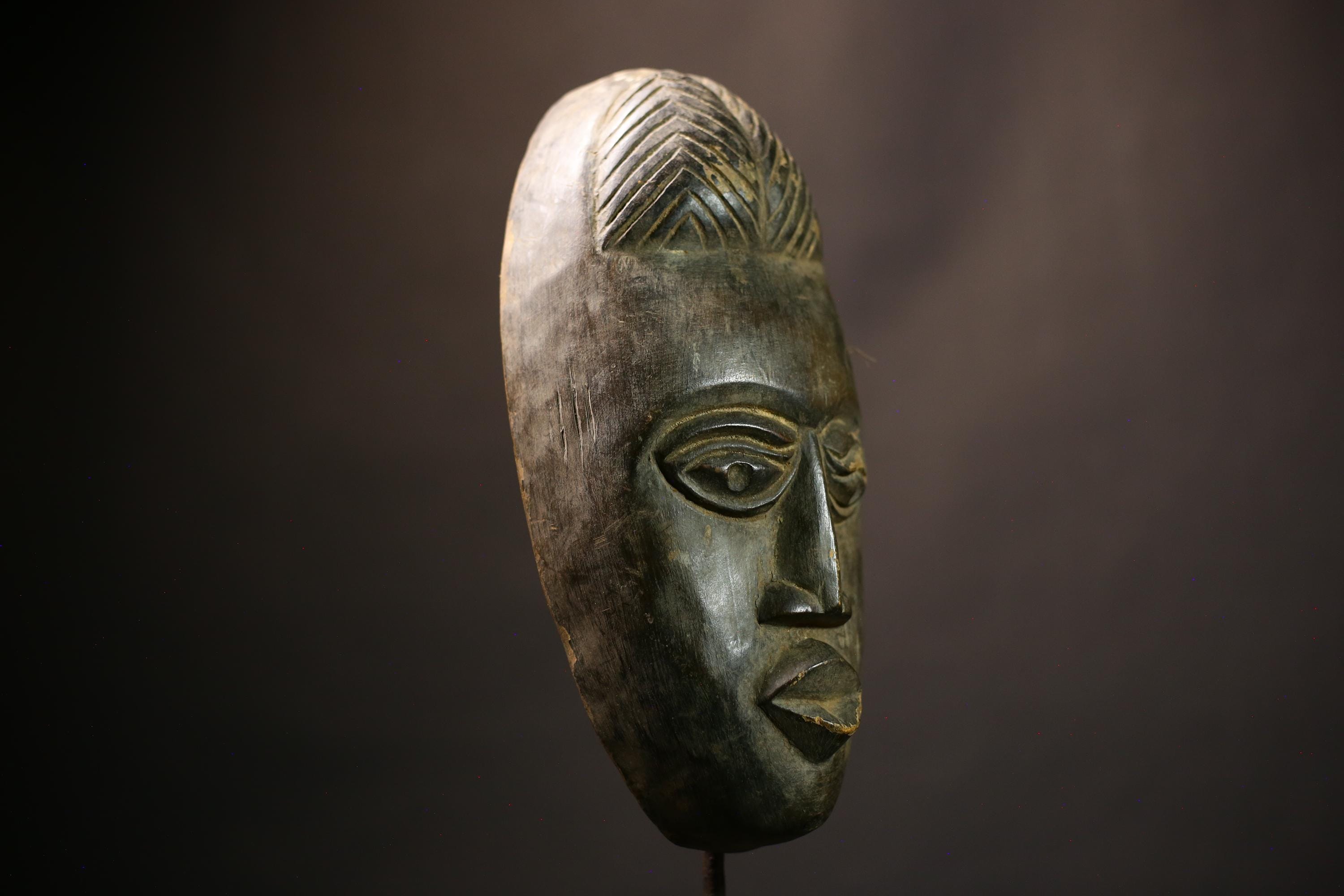 African Tribal Face Mask Wood Carved Vintage Wall Art from Liberia Dan | Unique Ethnic Decor | Handmade Artisan Piece | Cultural  -2122