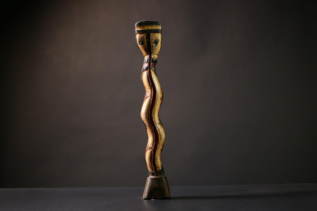 African Baga Wood Sculpture | Unique Gd Cimier Art | Handcrafted Guinea Decor | Cultural Home Accent | Ethnic Artwork Piece-G4499